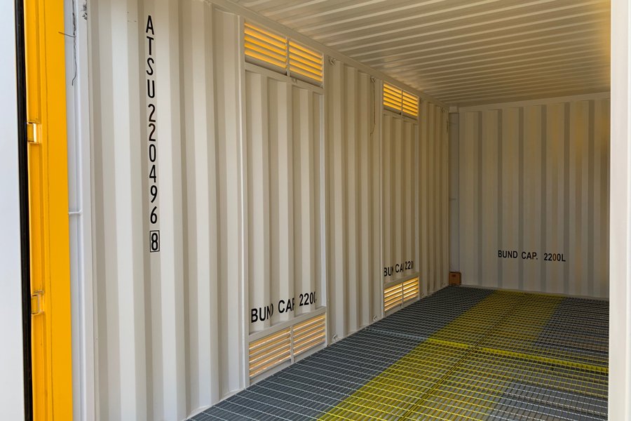 20 fuß high cube iso lagercontainer für chemikalien