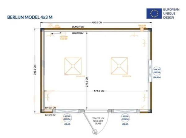Bürocontainer 4×3 Meter – Bild 2
