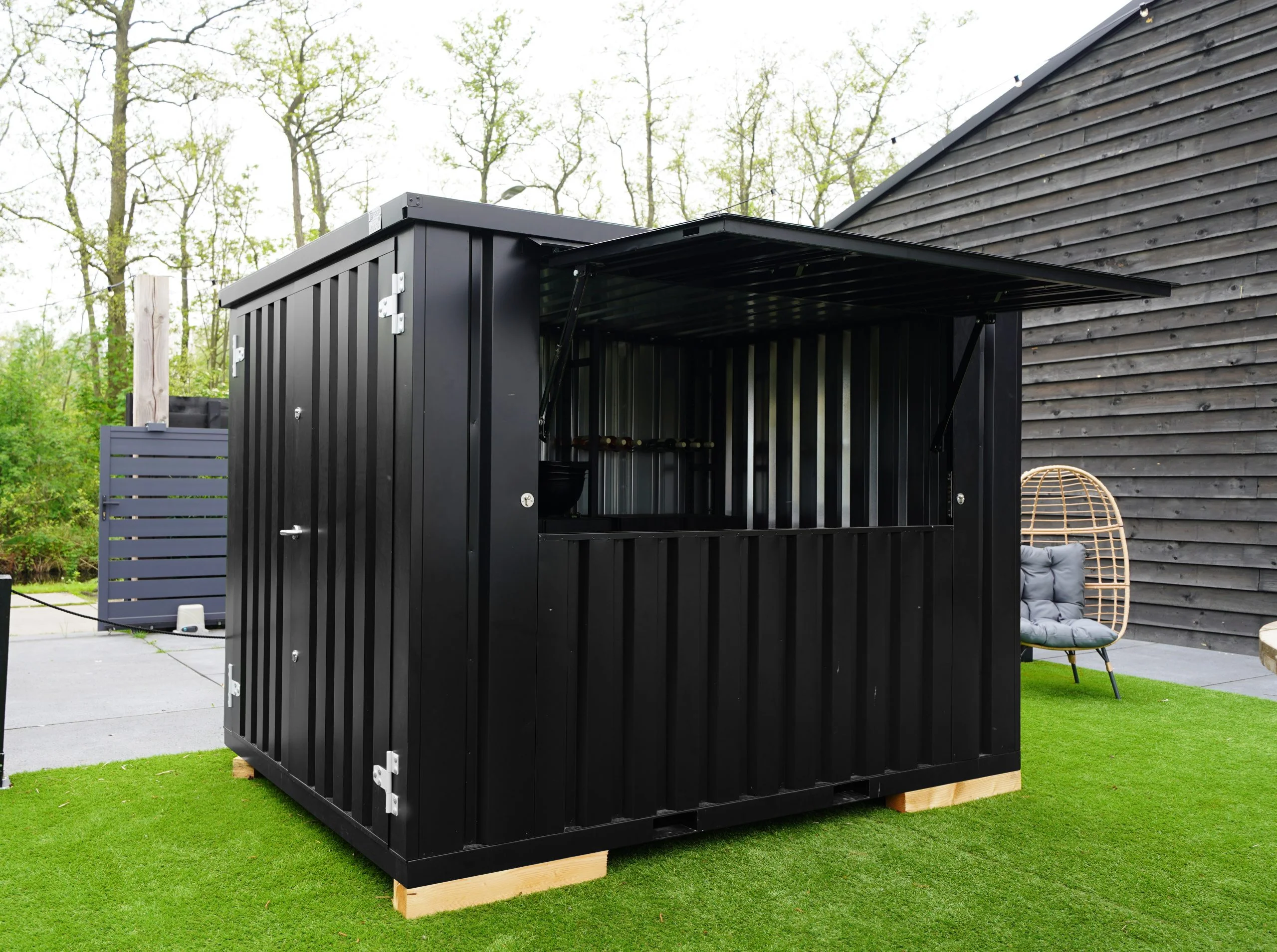XL zerlegbarer Barcontainer 4×3 Meter Weiß RAL 9016-Neu – Bild 2