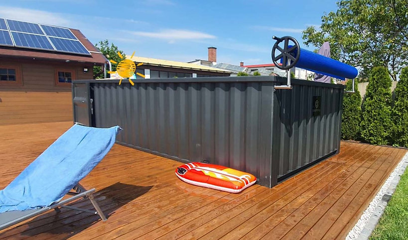 Containerschwimmbecken 6,2m x 2,5m gebrauchsfertig, Komfortpaket-Neu – Bild 2