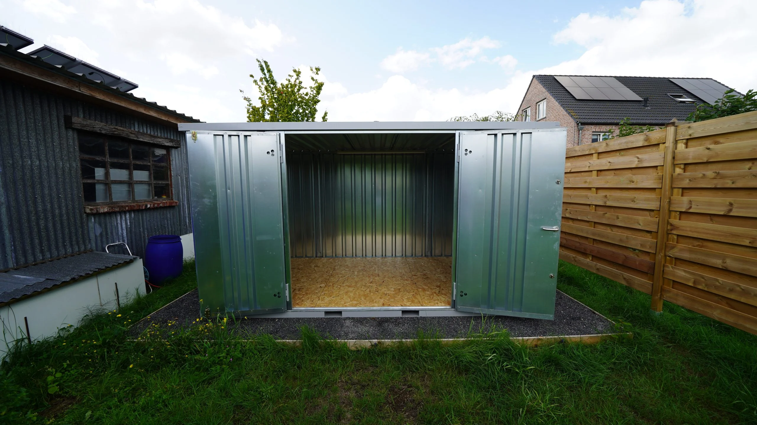 Lagercontainer 4 x 2 Meter – mit Doppeltür an der Längsseite-Neu – Bild 2
