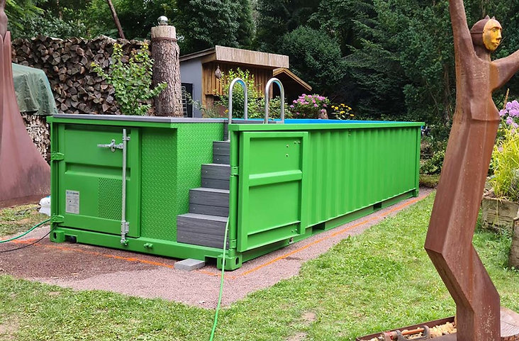 Containerschwimmbecken 6,2m x 2,5m gebrauchsfertig, Komfortpaket-Neu – Bild 7