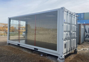Verglaster Ausstellungscontainer-Neu