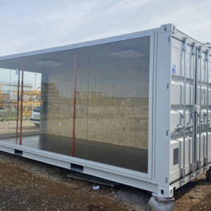 Verglaster Ausstellungscontainer-Neu