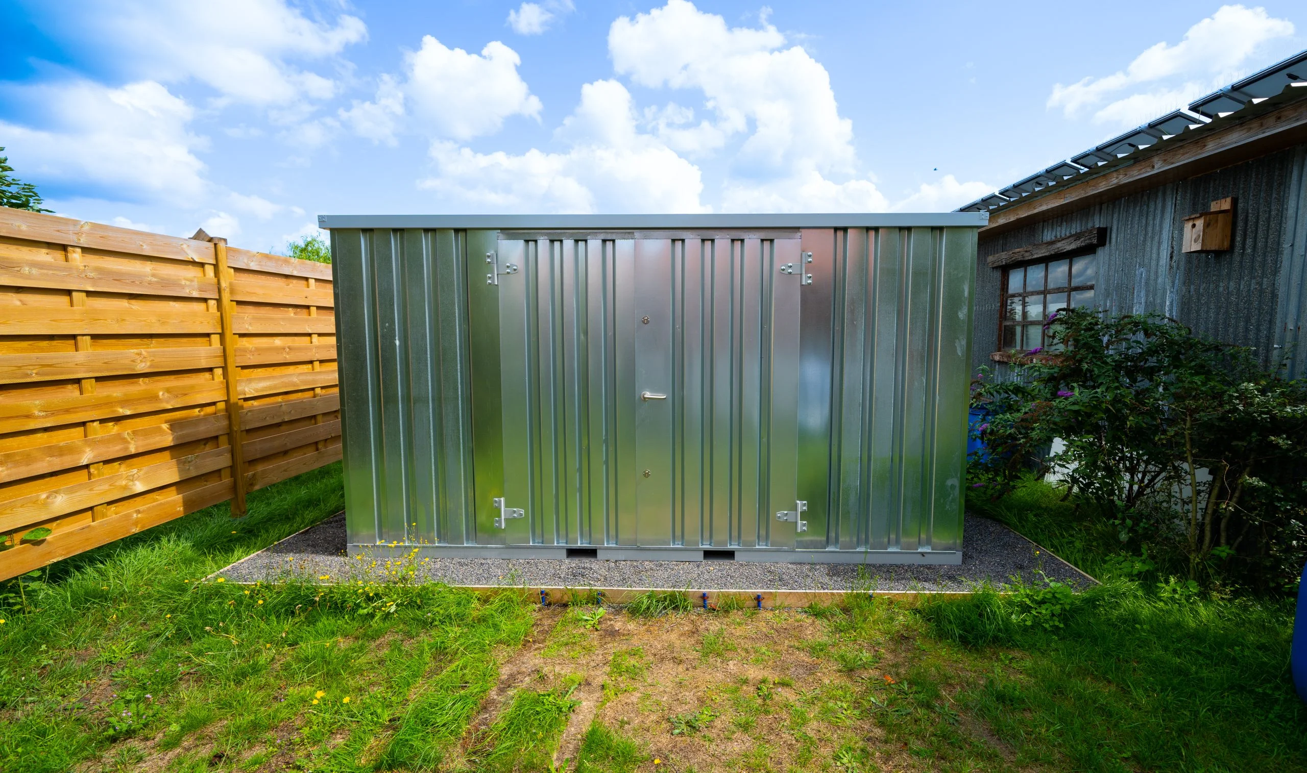 Lagercontainer 4 x 2 Meter – mit Doppeltür an der Längsseite-Neu – Bild 3