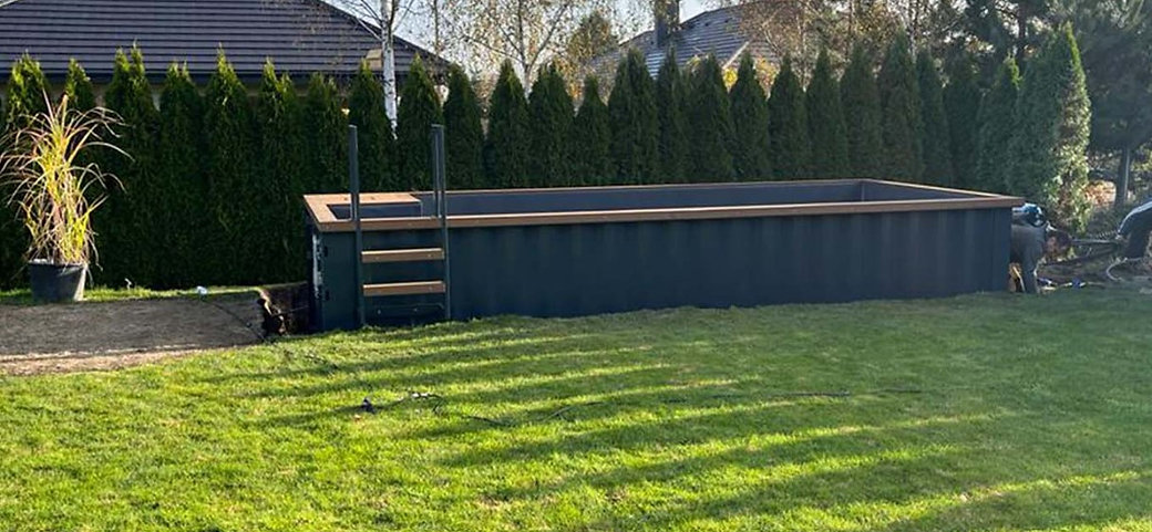 Containerschwimmbecken 6,2m x 2,5m gebrauchsfertig, Komfortpaket-Neu – Bild 5