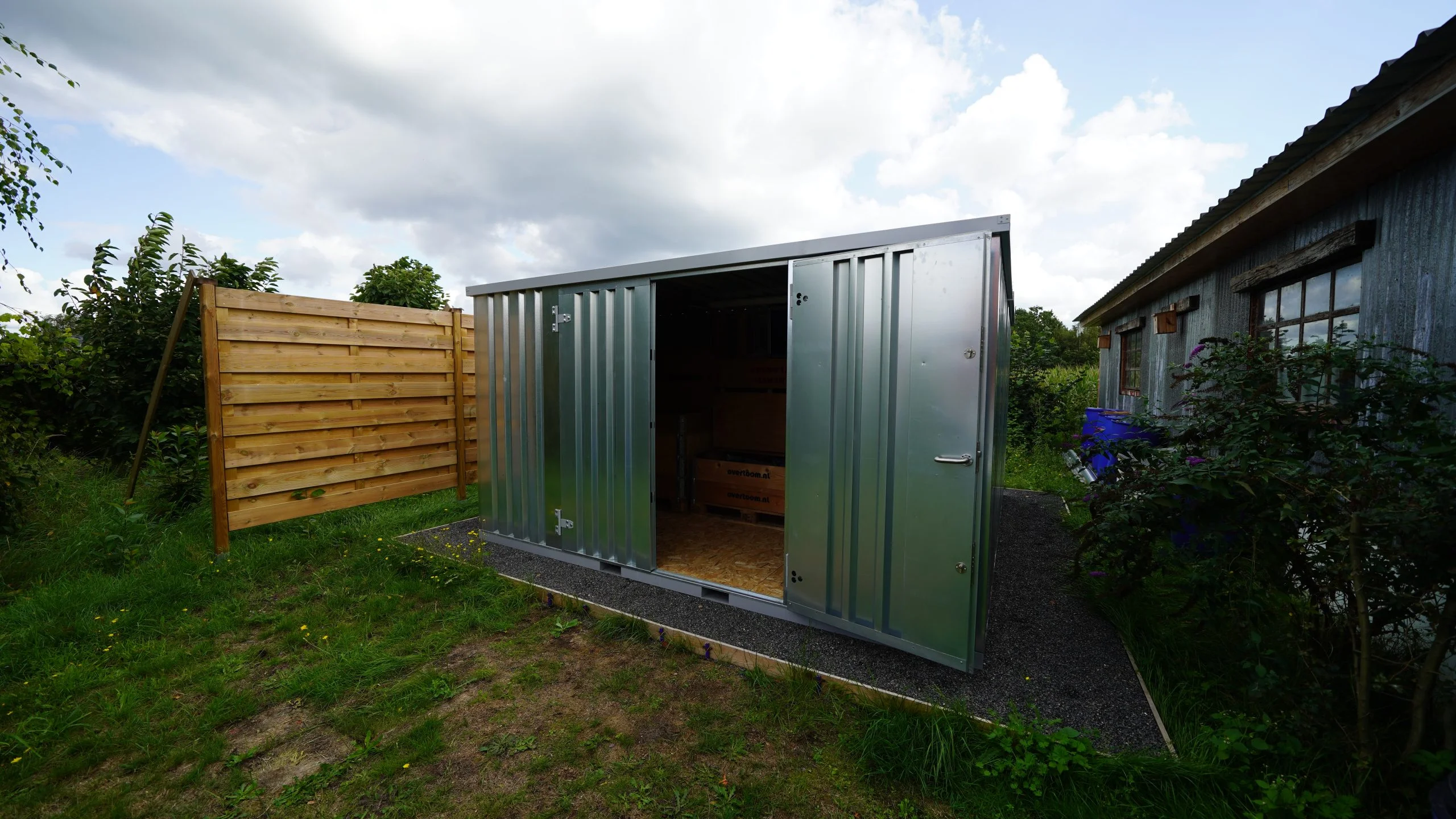 Lagercontainer 4 x 2 Meter – mit Doppeltür an der Längsseite-Neu – Bild 4