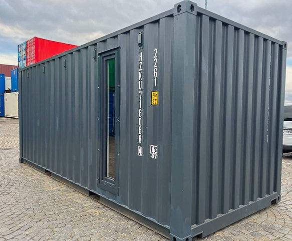 20-Fuß-Transportcontainer mit Garagen-Sektionaltoren-Neu – Bild 14