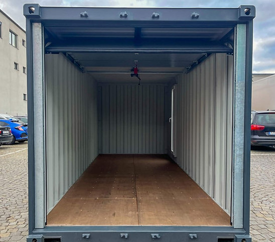 20-Fuß-Transportcontainer mit Garagen-Sektionaltoren-Neu – Bild 13