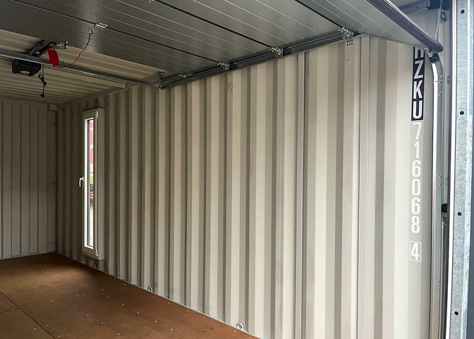 20-Fuß-Transportcontainer mit Garagen-Sektionaltoren-Neu – Bild 8