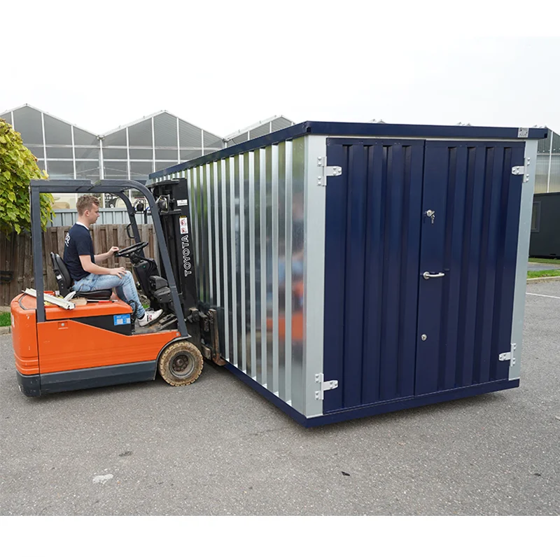 Stahlblauer Wechselcontainer 3 x 2 Meter – mit Doppeltür-Neu – Bild 4