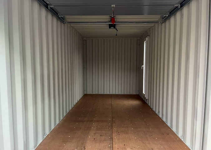 20-Fuß-Transportcontainer mit Garagen-Sektionaltoren-Neu – Bild 5
