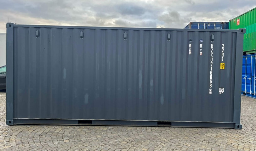 20-Fuß-Transportcontainer mit Garagen-Sektionaltoren-Neu – Bild 3