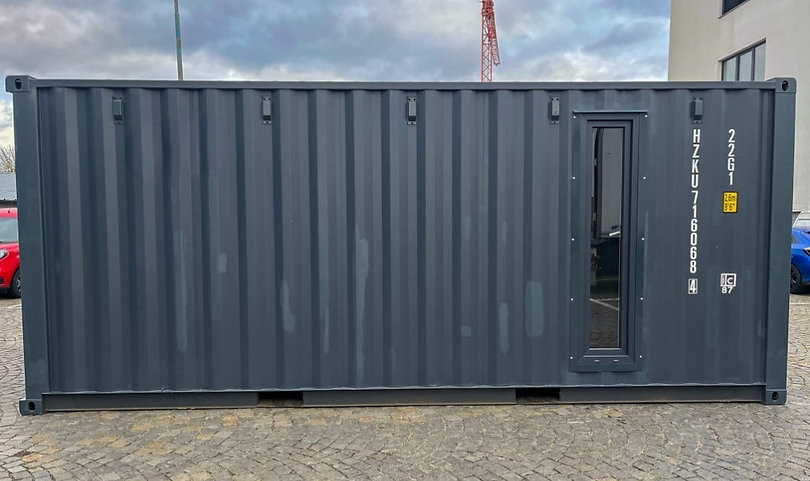 20-Fuß-Transportcontainer mit Garagen-Sektionaltoren-Neu – Bild 4