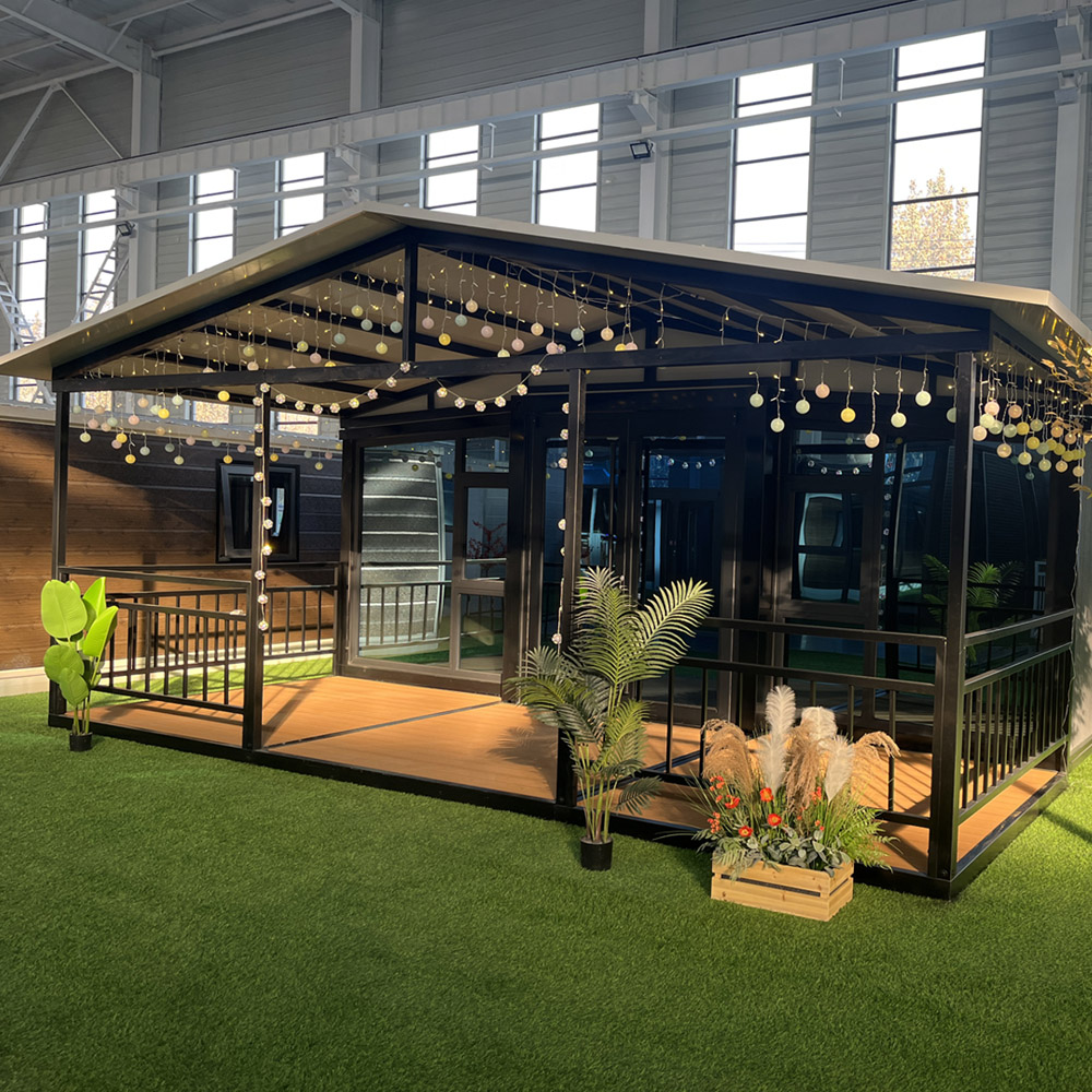 Tiny House 37m² mit großer überdachter Terrasse, 5 Jahre Garantie-Neu